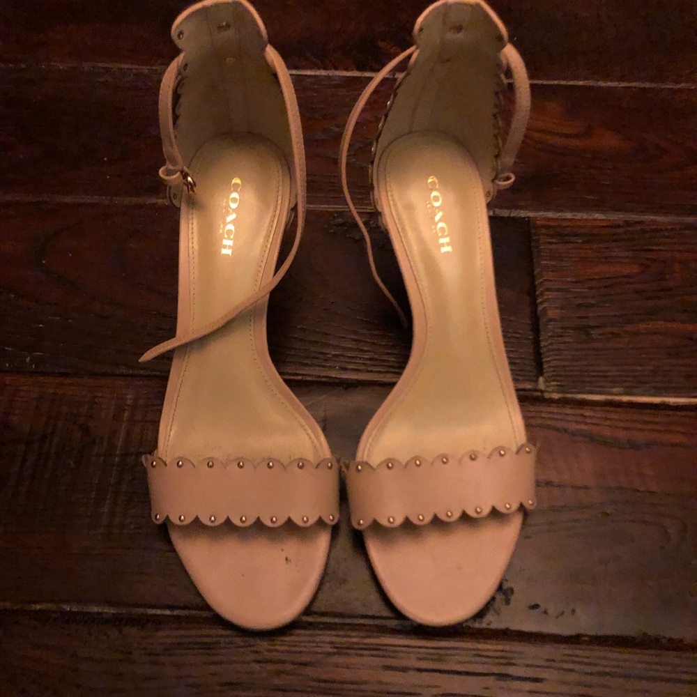 COACH Open toe heels